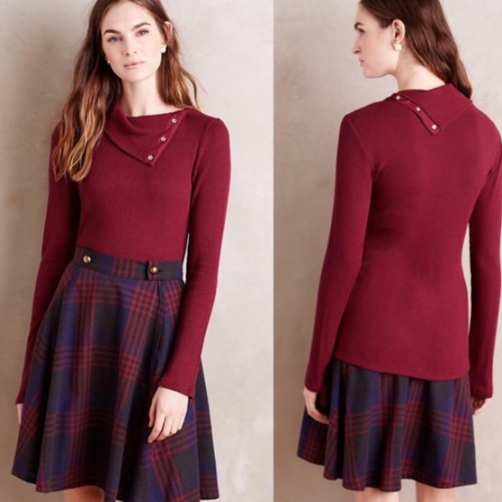 Dolan Left Coast Collection snap turtle neck